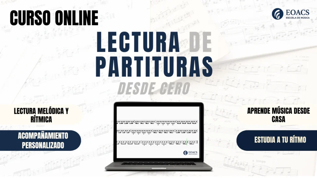 Portada de Curso de Lectura de Partituras Desde Cero